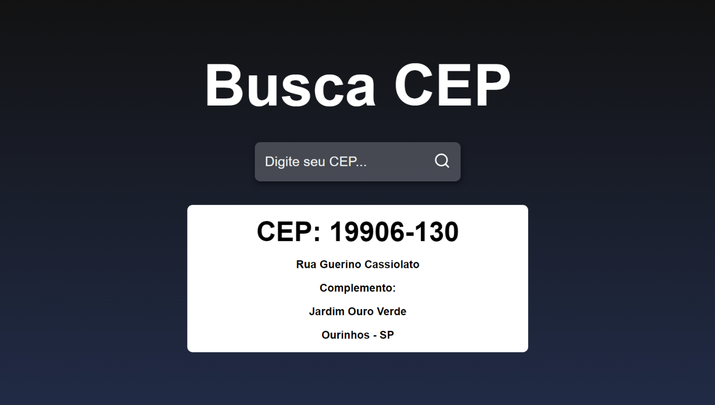 BuscaCEP React